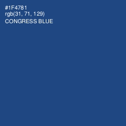 #1F4781 - Congress Blue Color Image